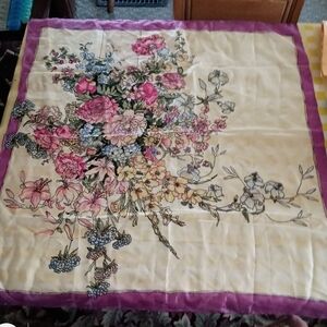 Vintage Hand rolled Silk Scarf